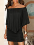 Mini Off Shoulder Sexy Dresses  Beach Casual Dress - ROUTINE FASHION